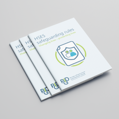 three HSES Safeguarding Rules booklets