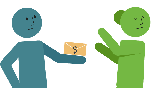 Refusing to give or receive bribes, implementing fair hiring practices and declaring gifts received